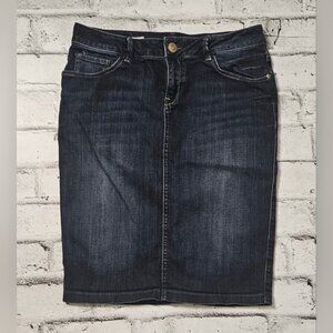 MEXX Dark Wash Stretch Pencil Denim Skirt